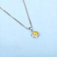 Golden Bloom Silver Pendant,,hi-res view 1