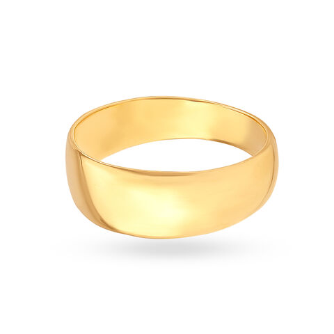 Gleaming Textured Gold Ring for Men