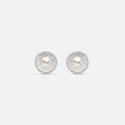 Chic Pearl Stud Silver Earrings,,hi-res view 3