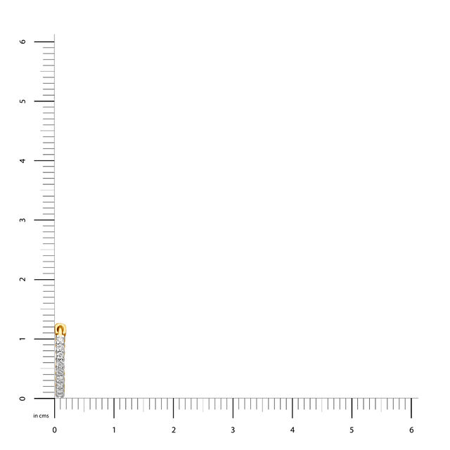 14KT Yellow Gold Diamond Hoop Earrings,,hi-res image number null