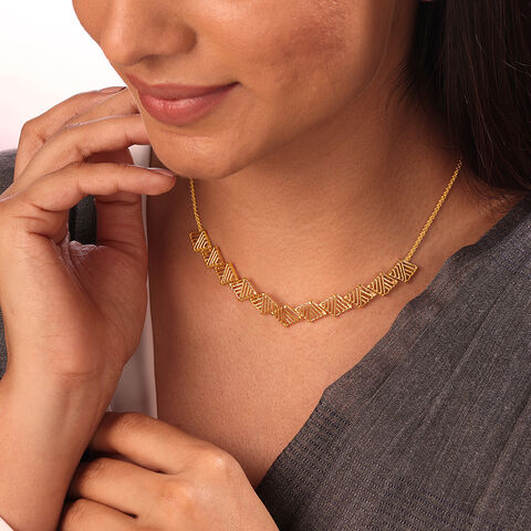 Nomadic Warli Charm 22KT Gold Necklace(DEv2 testing)