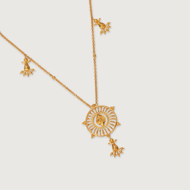 Timeless Warli Art 22KT Gold Necklace,,hi-res image number null