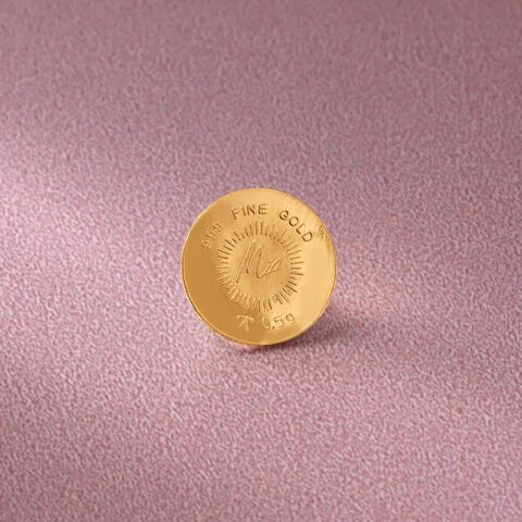 0.5 GM 24 Karat Lotus Coin