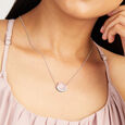 Pink Prism Silver Necklace,,hi-res view 2