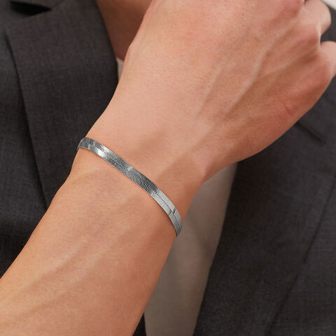 Smooth Glide Silver Bracelet