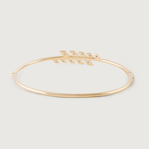 Strobe Rhythm Gold & Diamond Bangle
