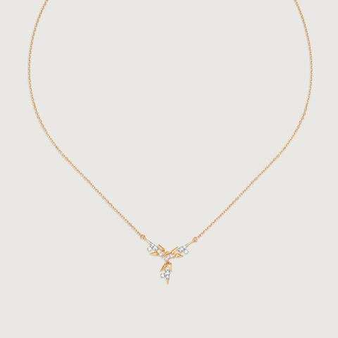 Dazzling Skyward 14KT Diamond Necklace