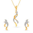 Neva Diamond Pendant and Earrings Set,,hi-res view 1