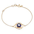 14KT Yellow Gold Geometric Evil Eye Bracelet,,hi-res view 6