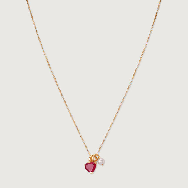Scarlet Love Pearl & Gold Necklace,,hi-res image number null