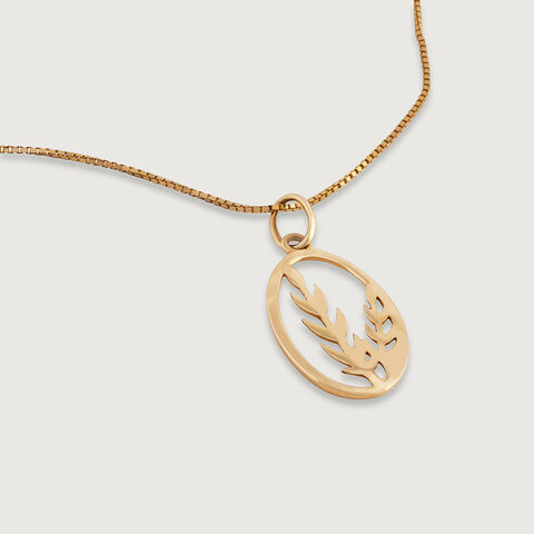 Leafy Babe Gold Pendant