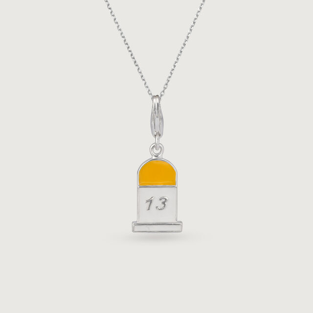 Birthday Milestone Yellow Silver Charm,,hi-res image number null
