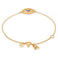 14KT Yellow Gold Layered Evil Eye Bracelet,,hi-res view 3