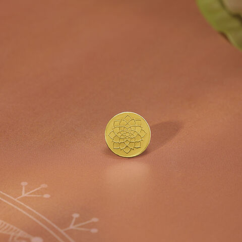 2 Gm 24 Karat Lotus Gold Coin