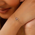 14KT Yellow Gold Layered Evil Eye Bracelet,,hi-res view 1