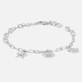 Ocean Charm Silver Bracelet,,hi-res view 3