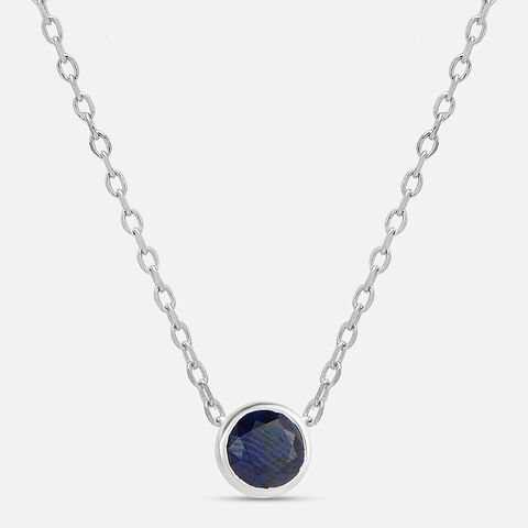 Blue Wave Silver Necklace