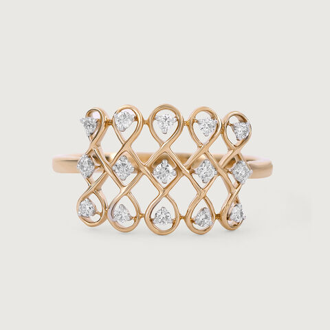 Kollam Vibes Gold and Diamond Finger Ring