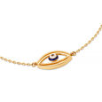 14KT Yellow Gold Layered Evil Eye Bracelet,,hi-res view 5