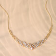 Meandering River 18KT Diamond & Pearl Necklace,,hi-res view 1