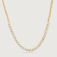 Teardrop Chic 14 Kt Gold and Diamond Necklace,,hi-res view 3
