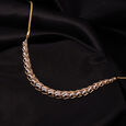 Luxe Leaf 14 Kt Gold and Diamond Necklace,,hi-res view 1