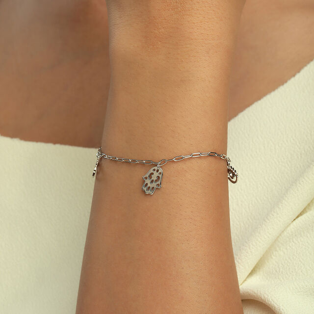 Guardian Charm Silver Bracelet,,hi-res image number null