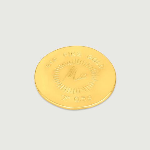 0.5 GM 24 Karat Lotus Coin
