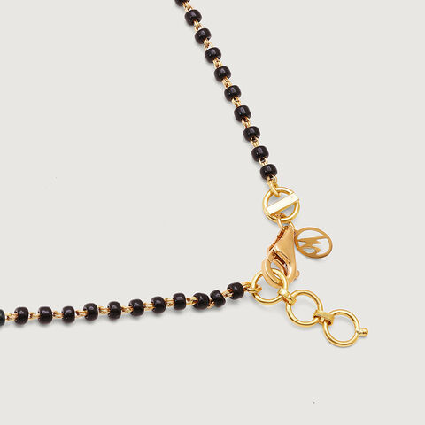 Enchanted Leaves 14 Kt Gold and Diamond Mangalsutra