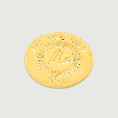 1 Gm 24 Karat Lotus Gold Coin