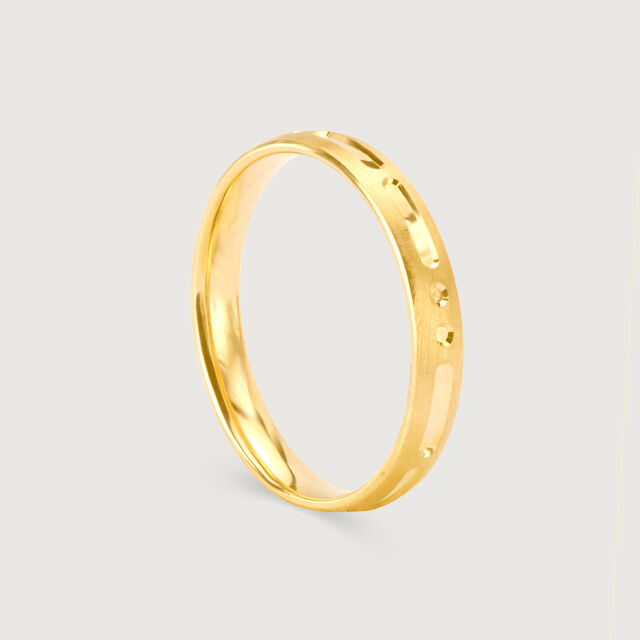 You & I Band 18KT Gold Couple Ring -Single Piece,,hi-res image number null