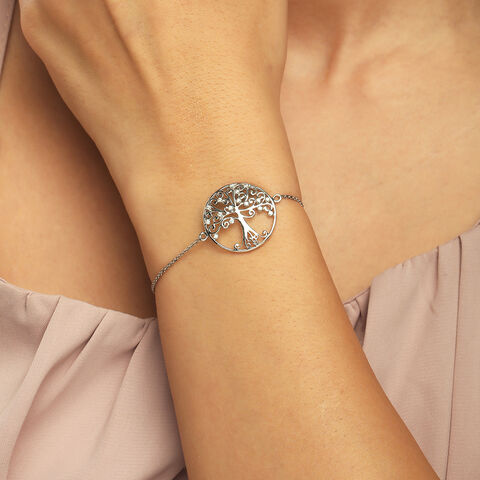 Radiant Tree Silver Bracelet