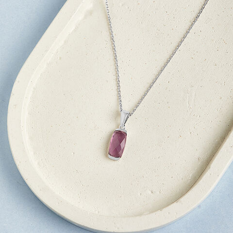 Mystic Edge Silver Pendant & Chain