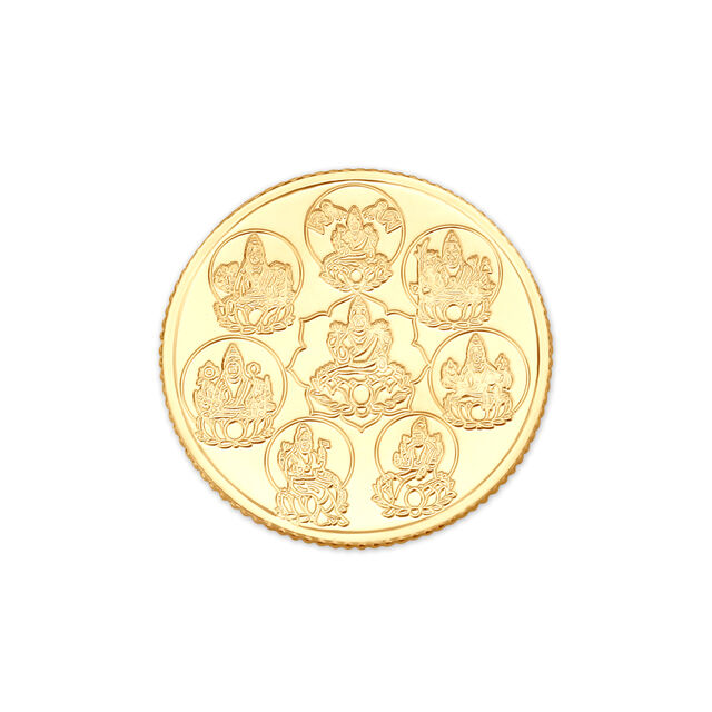 Ashtalakshmi 22 Karat Gold Coin,,hi-res image number null
