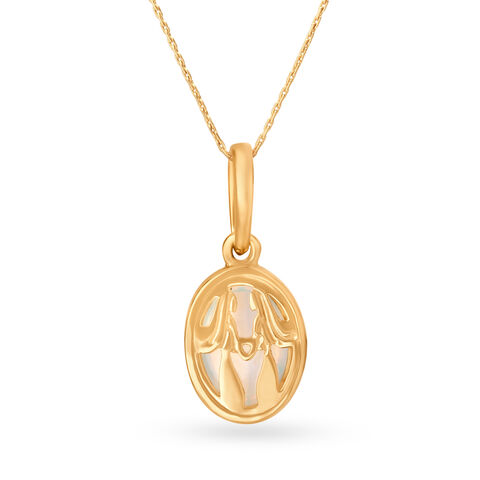 Mia Radiant 14KT Yellow Gold Rainbow Gemini Birthstone Pendant