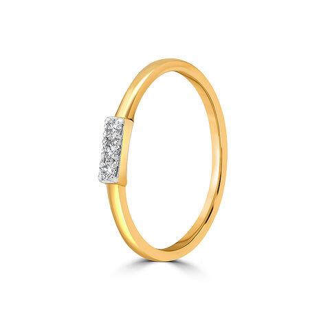 14KT Yellow Gold Summer Frost Diamond Ring