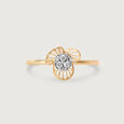 Petal Brilliance 14 Kt Gold & Diamond Ring,,hi-res view 3
