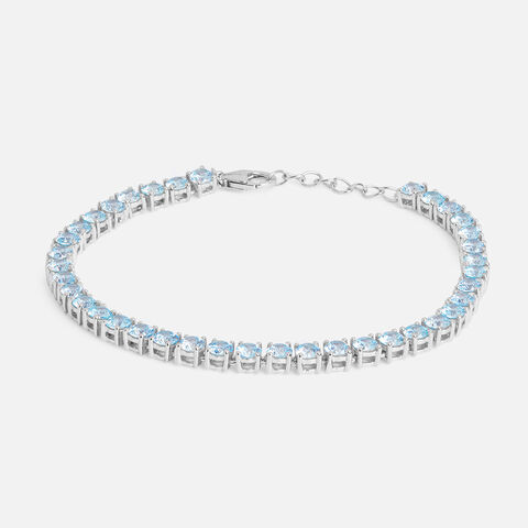 Fresh Blue Silver Bracelet