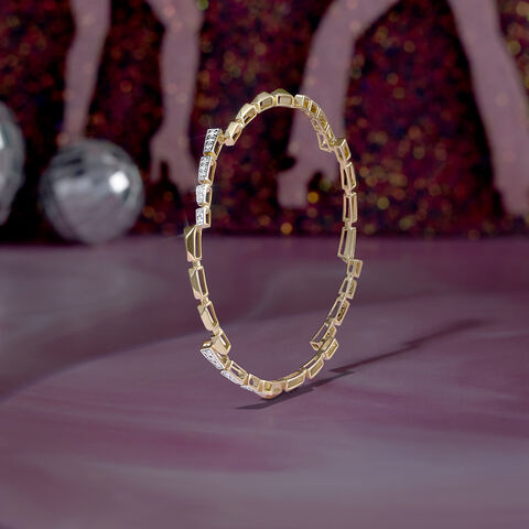 Twilight Radiance Gold & Diamond Bangle
