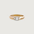 Square Game Gold & Diamond Finger Ring for Men,,hi-res view 2