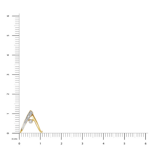 Mia by Tanishq 14KT Yellow Gold Diamond Stud Earrings,,hi-res image number null