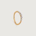Orbit Sparkle Gold & Diamond Finger Ring,,hi-res view 3
