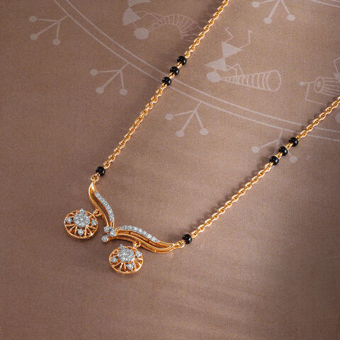 Eternal Eclat 18 Kt Gold and Diamond Vati Mangalsutra