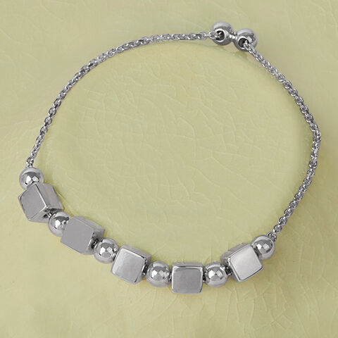 Chic Cubes Silver Bracelet