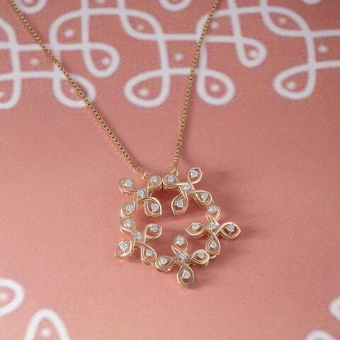 Kollam Magnetic Gold and Diamond Necklace