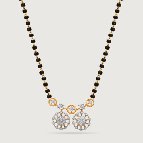 Glowing Grace 18 Kt Gold and Diamond Vati Mangalsutra