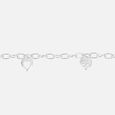 Heartbeats Silver Anklet,,hi-res view 4