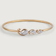 Paisley Paradise Gold and Diamond Bangle,,hi-res view 3