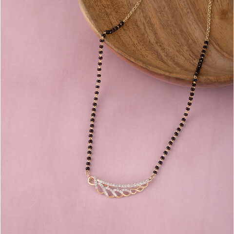 Sparkling Elegance Gold and Diamond Mangalsutra