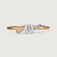 Starlit Heart 14 kt Gold & Diamond Ring,,hi-res view 3